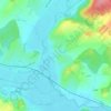 Mapa topográfico Cendrecourt, altitude, relevo