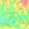 Mapa topográfico Oradour-sur-Glane, altitude, relevo