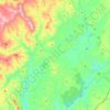 Mapa topográfico Sarzedas, altitude, relevo