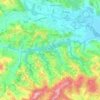 Mapa topográfico Picciano, altitude, relevo