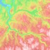 Mapa topográfico Gaula, altitude, relevo