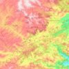 Mapa topográfico Serraria, altitude, relevo