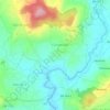 Mapa topográfico Cernadelo, altitude, relevo