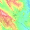 Mapa topográfico La Almarcha, altitude, relevo