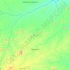 Mapa topográfico Mecuburi, altitude, relevo