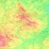 Mapa topográfico Voivodia de Santa Cruz, altitude, relevo