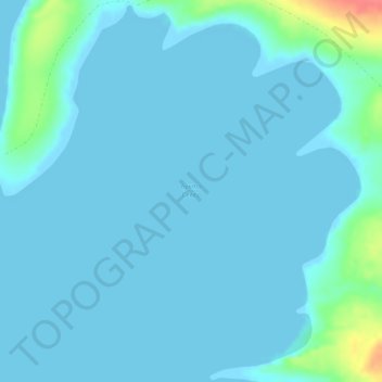 Mapa topográfico бухта Север, altitude, relevo