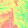 Mapa topográfico Tombigbee National Forest, altitude, relevo