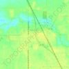 Mapa topográfico Galveston, altitude, relevo