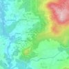 Mapa topográfico Podame, altitude, relevo