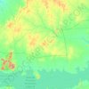 Mapa topográfico Pau a Pique, altitude, relevo