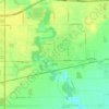 Mapa topográfico Delta, altitude, relevo
