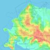 Mapa topográfico City of Darwin, altitude, relevo