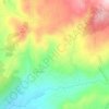 Mapa topográfico Ferreirim, altitude, relevo