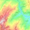 Mapa topográfico Manta, altitude, relevo