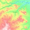 Mapa topográfico Montalvânia, altitude, relevo
