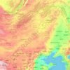 Mapa topográfico Mongolie-Intérieure, altitude, relevo