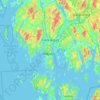 Mapa topográfico Fredrikstad, altitude, relevo