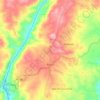 Mapa topográfico Bouça, altitude, relevo