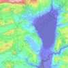 Mapa topográfico מועצה אזורית עמק הירדן, altitude, relevo