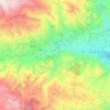 Mapa topográfico Canjáyar, altitude, relevo