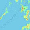 Mapa topográfico Palawan, altitude, relevo
