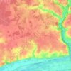 Mapa topográfico Fondettes, altitude, relevo