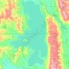 Mapa topográfico Flathead Lake, altitude, relevo