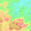 Mapa topográfico Petrolândia, altitude, relevo