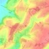 Mapa topográfico Compton Verney CP, altitude, relevo