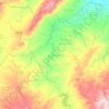 Mapa topográfico Gaafour, altitude, relevo