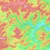 Mapa topográfico Bad Laasphe, altitude, relevo