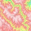 Mapa topográfico Churcampa, altitude, relevo