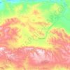 Mapa topográfico Чеди-Хольский кожуун, altitude, relevo
