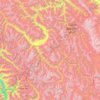 Mapa topográfico Zanskar, altitude, relevo