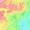 Mapa topográfico Amaraji, altitude, relevo