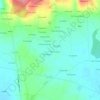 Mapa topográfico A Graña de Vilarente, altitude, relevo