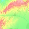 Mapa topográfico Santa Rita de Cássia, altitude, relevo