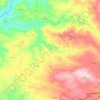 Mapa topográfico Ala e Vilarinho do Monte, altitude, relevo
