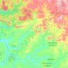 Mapa topográfico Novo Mundo, altitude, relevo