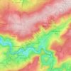 Mapa topográfico La Gleize, altitude, relevo