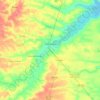 Mapa topográfico Chorozinho, altitude, relevo