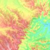 Mapa topográfico Monteu Roero, altitude, relevo