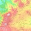 Mapa topográfico Cumbal, altitude, relevo