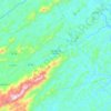 Mapa topográfico São João do Paraíso, altitude, relevo