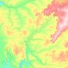 Mapa topográfico Rio da Conceição, altitude, relevo