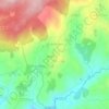 Mapa topográfico Rio de Moinhos, altitude, relevo