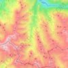 Mapa topográfico Valloire, altitude, relevo