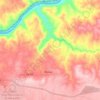 Mapa topográfico Atalaia, altitude, relevo