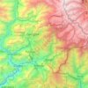 Mapa topográfico East Sikkim District, altitude, relevo